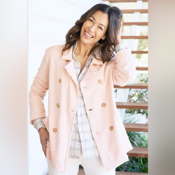 Frank & Eileen Belfast Triple Fleece Peacoat Pink New without tags - Picture 1 of 7